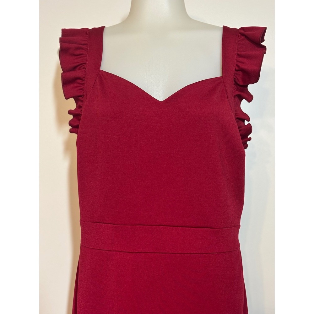 Grace Karin Mermaid Dress Women Red Ruffle High-Low Sweetheart Brand NEW XL